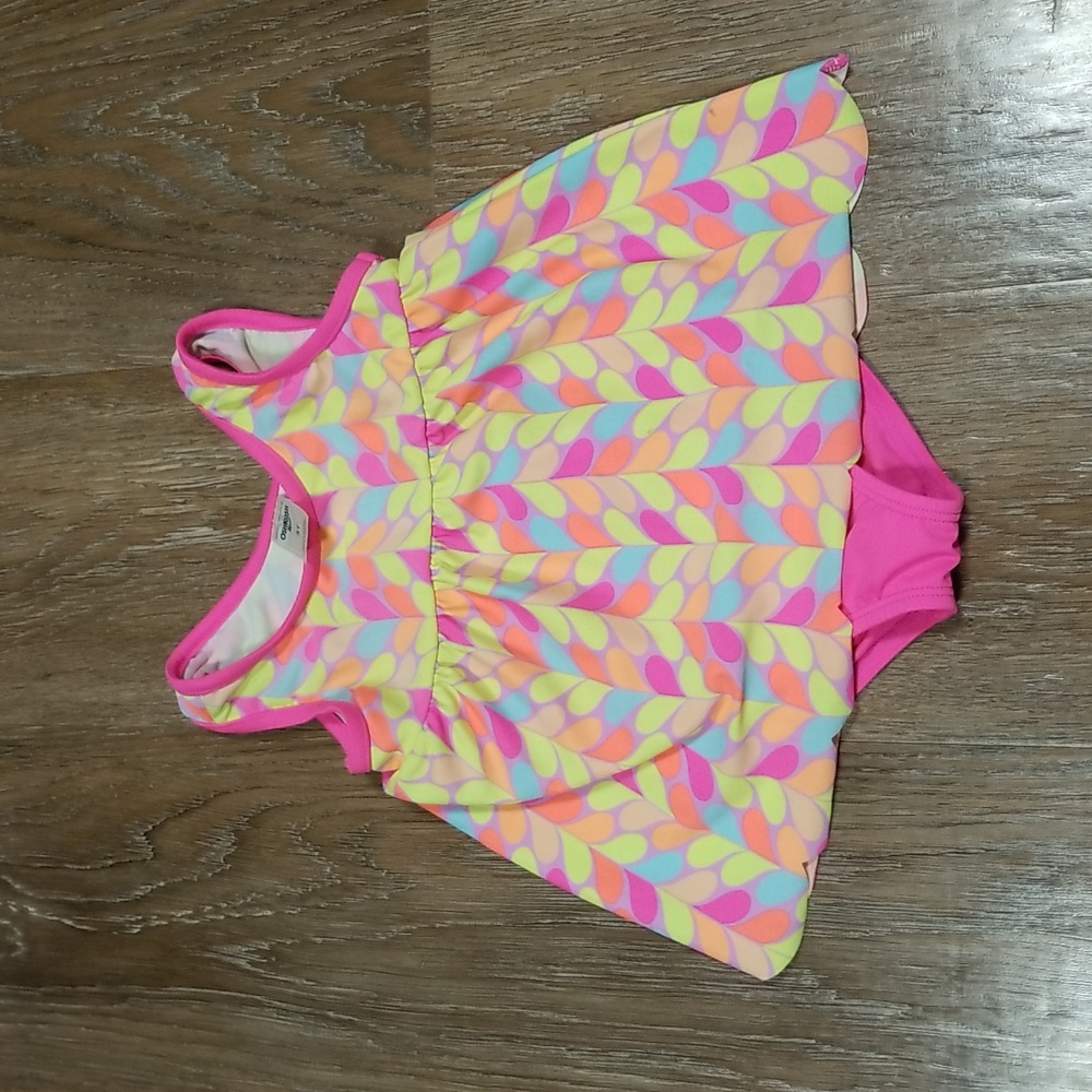 (3T) OshKosh B'gosh Toddler Girl's Colorful Swimwear Beach Pool Water One Piece